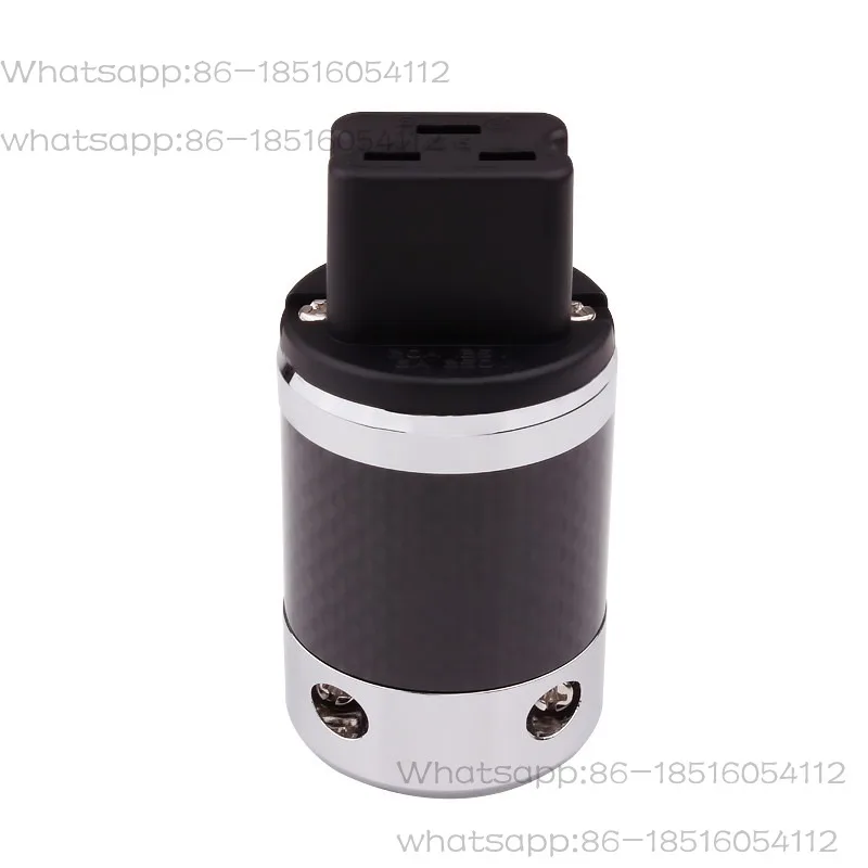 Audiophile grade plated carbon fiber power supply tail plug DIY audio 20A British HIFI power plug tail plug
