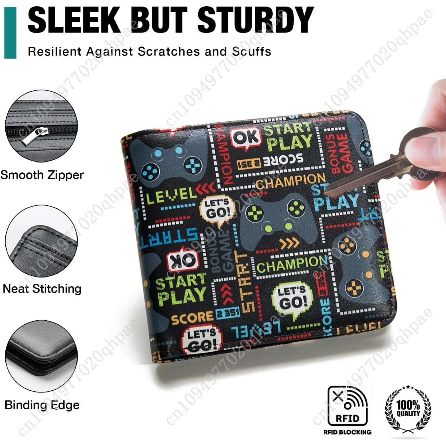 2 قطعة محافظ جلدية للأولاد