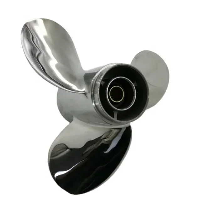 

9.9-15HP 9 1/4X11-J 3 Blades Boat STAINLESS STEEL Marine OUTBOARD PROPELLER Matched Engine 63V-45943-10-EL