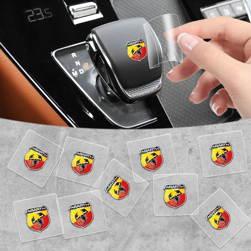 1/2/5/10pcs Car Window glass lift button sticker Steering Wheel Decal For Abarth LEXUS Infiniti Dacia Tesla Cadillac Land Rover