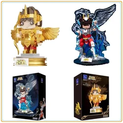 Saint Seiya Building Blocks Anime Figure Desktop Decoration Puzzle Assembling Model Toys Birthday Gifts for Boys and Girls