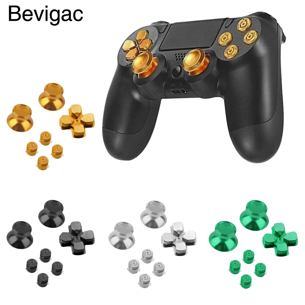 

Bevigac Thumb Stick Keypad Key Pad Buttons Joystick Parts for Sony Play Station PS4 PS DualShock 4 Games Controller Accessories