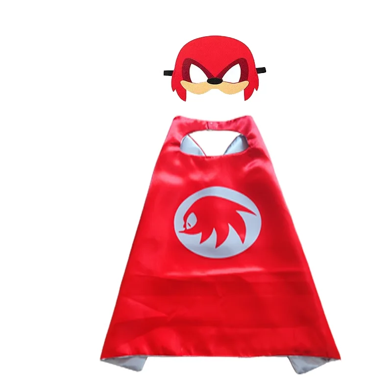 2026 Anime The Hedgehogs Maschera Mantello Mantello Cosplay per bambini Costume di compleanno Abbigliamento Mantello e mantello Performance