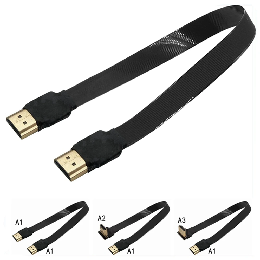 Standard HDMI flexible cable FPC for aerial photography of ultra-thin FPV paired with high-definition curved flat cable 5cm-1m