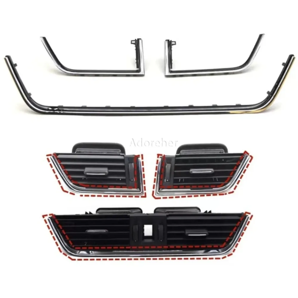 1PC 5ED819701A /702A Car Left/Right/Middle Around Air Vent Air Conditioner Vent Frame 5ED 820 951A for Skoda Octavia