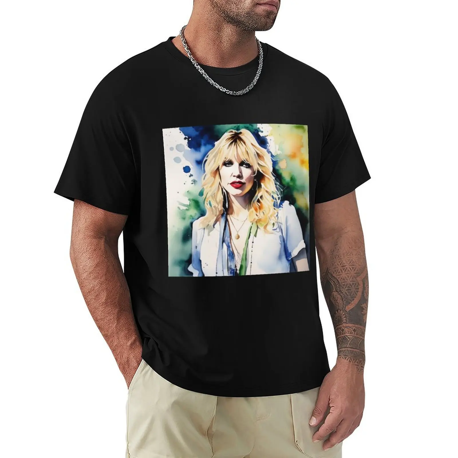 

Courtney Love T-Shirt plain shirts graphic mens cotton t shirts