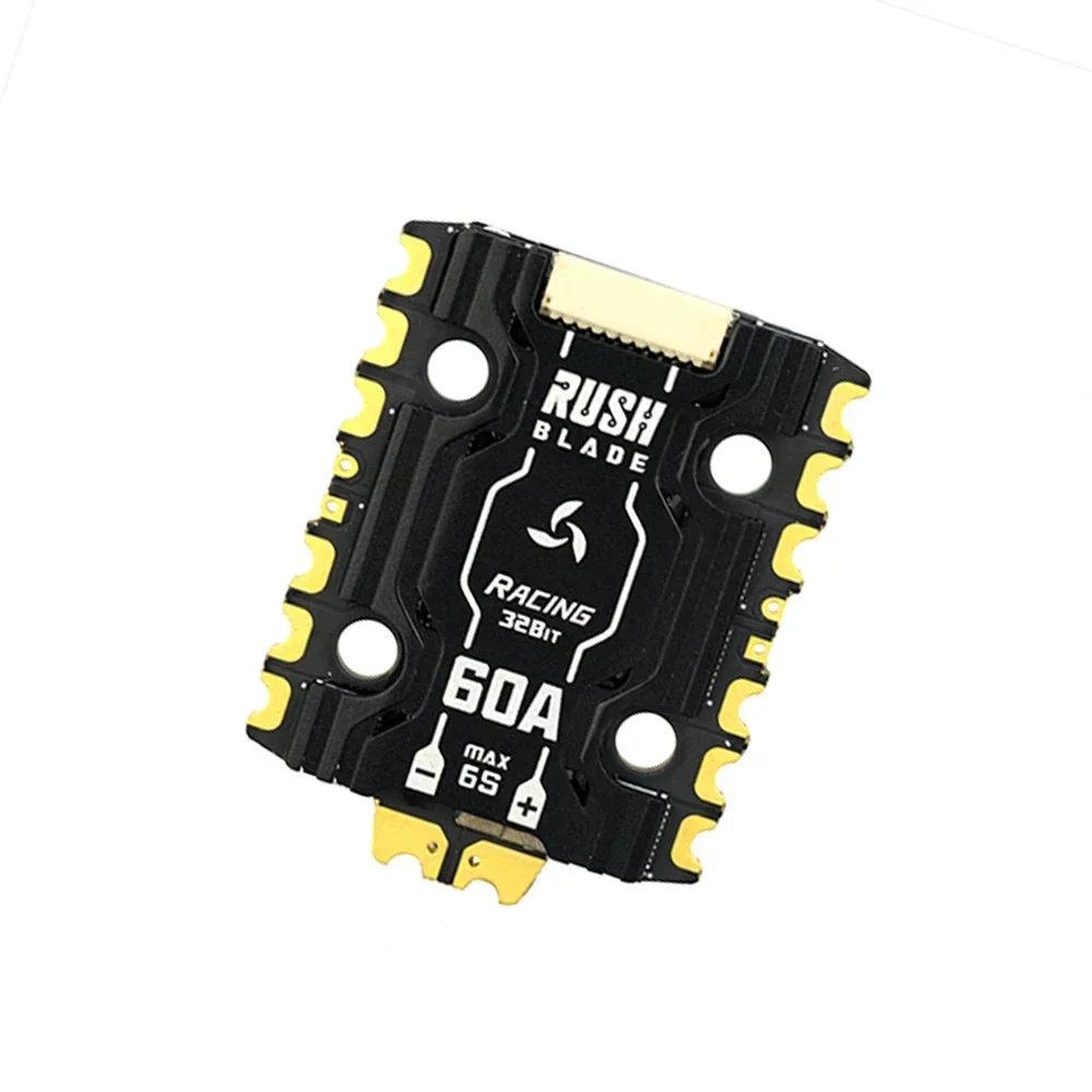 Rushfpv راش بليد F722 وحدة تحكم في الطيران الصغيرة التناظرية/الرقمية ث/ Am32 4in1 60a Esc المكدس 20x20 مللي متر ل Rc Fpv سباق الطائرة بدون طيار