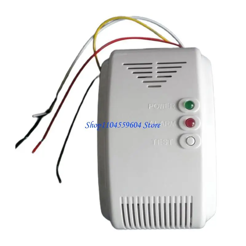 

12QM Small Gas Leak Detector Alarm Natural Gas Alarm Wall Mounted for Propane Natural Gas In RVs Boats Home Safety