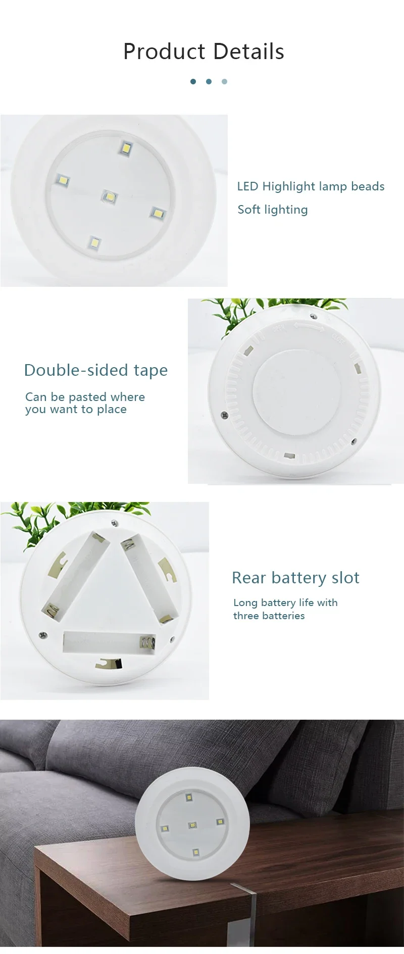 1/2/4/8/10 Super Bright LED Under Cabinet Light Wireless Remote Control Dimmable Wardrobe Night Lamp Home Bedroom Closet Kitchen