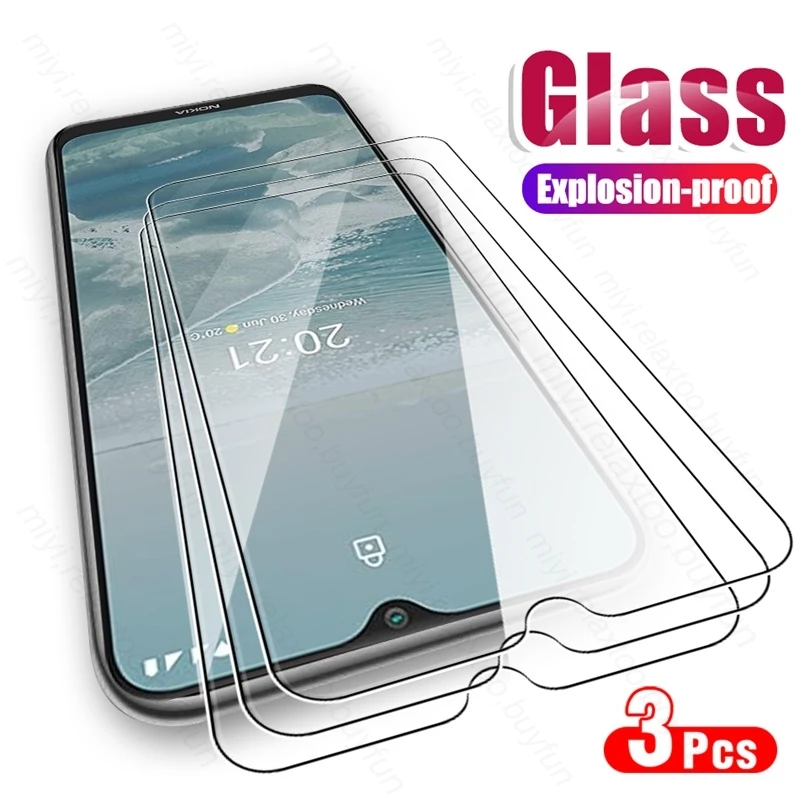 3PCS Schutz Glas Für Nokia C12 C21 Plus C31 C32 C300 X30 XR21 G20 G21 G22 G42 G60 G400 Screen Protector gehärtetem Glas Film