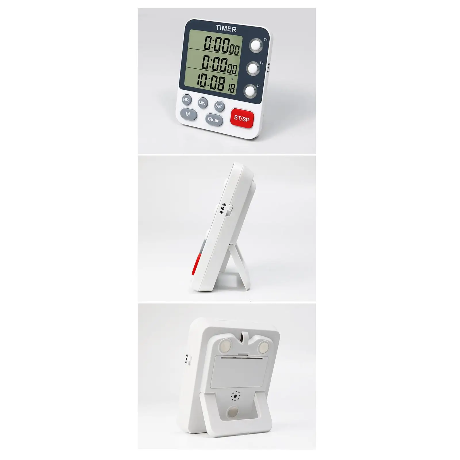 Digital Kitchen Timer Segmented Multifunctional Cooking Timer Memory Function Large Display for Games Office Baking