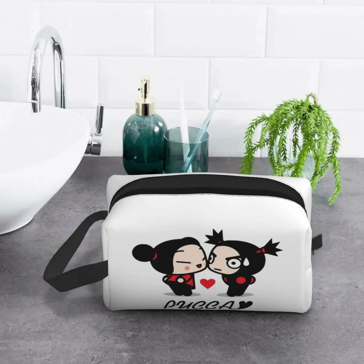 

Pucca Pencil Case for Boy Girl Pen Box Pencil Bag Stationery Supplies Women Cosmetic Bag