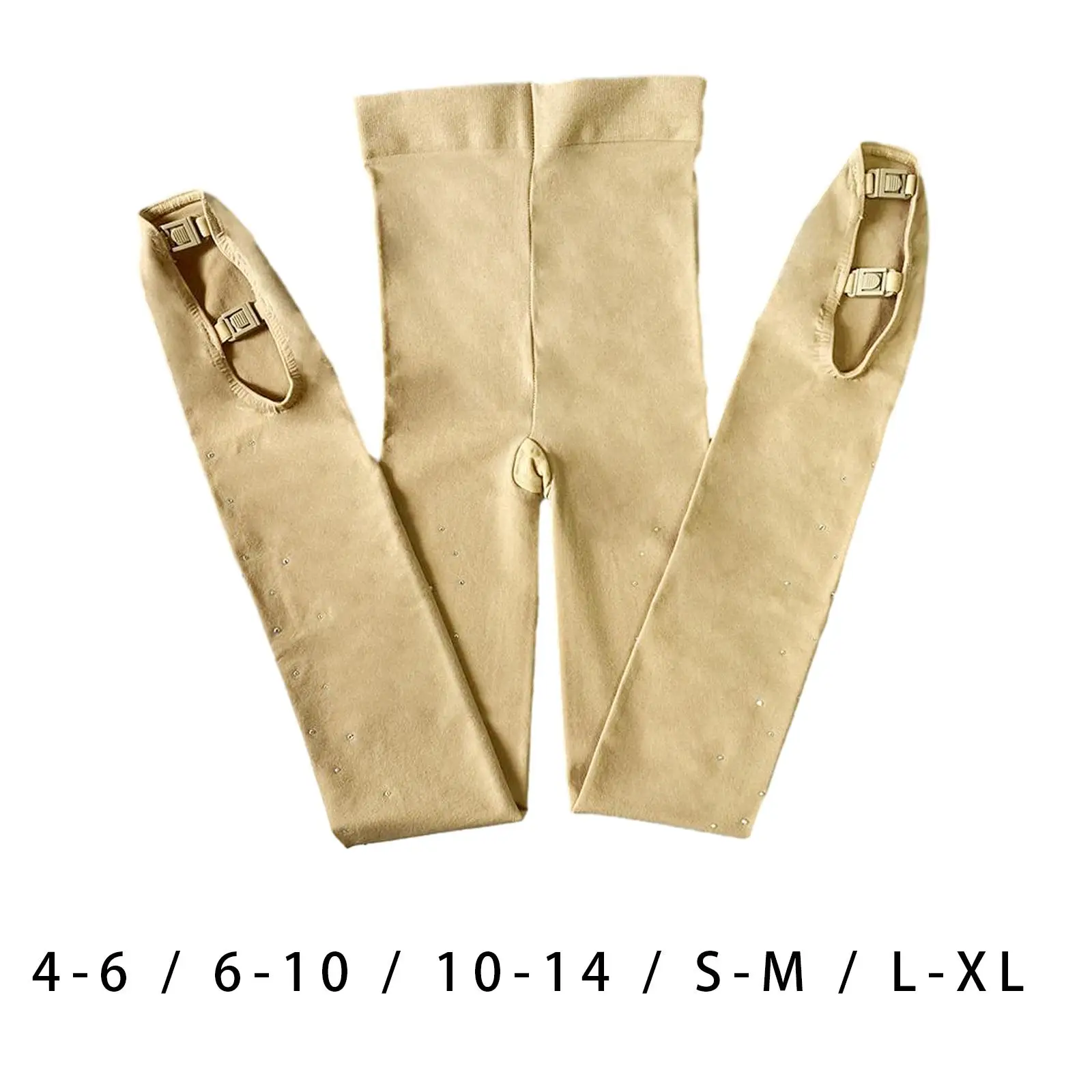 Ice Skating Boot Tights Figure Skating Pantyhose Women Girls Thermal Pants Long