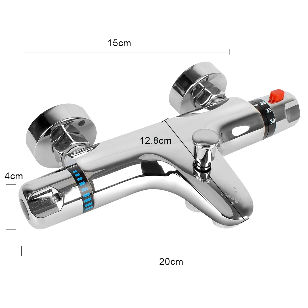 Термостатический смеситель для ванны, ручной инструмент для горячей и холодной воды, для ванной комнаты, душа и ванной