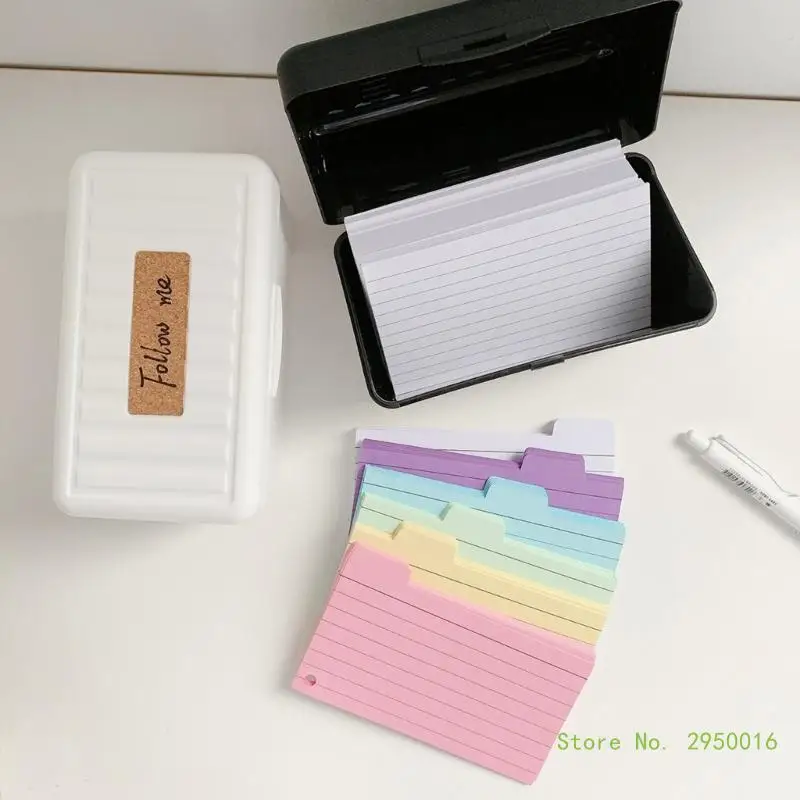 150/200 Sheets Tabbed Index Card, Colorful 3x5Inch Flashcards Divider Card Ruled Notecard with Tab for Taking To Do List