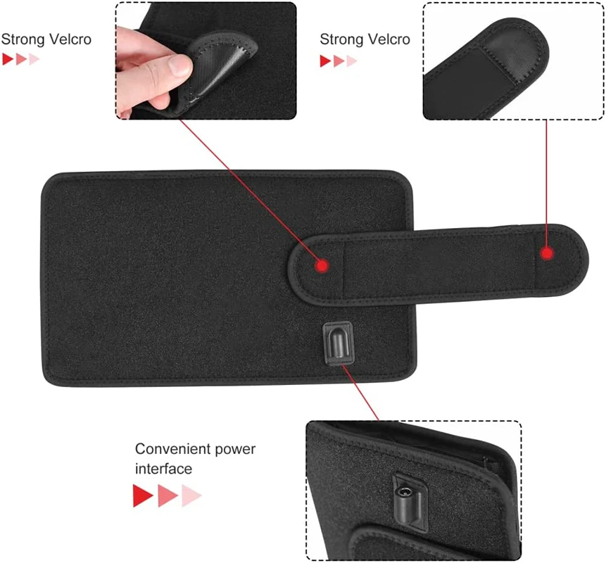 LED Arms Slimer Pads 660nm850nm Near Infrared Red Light Therapy Device Red Light Wraps for Pain Relief Fat Burning Body Slimming