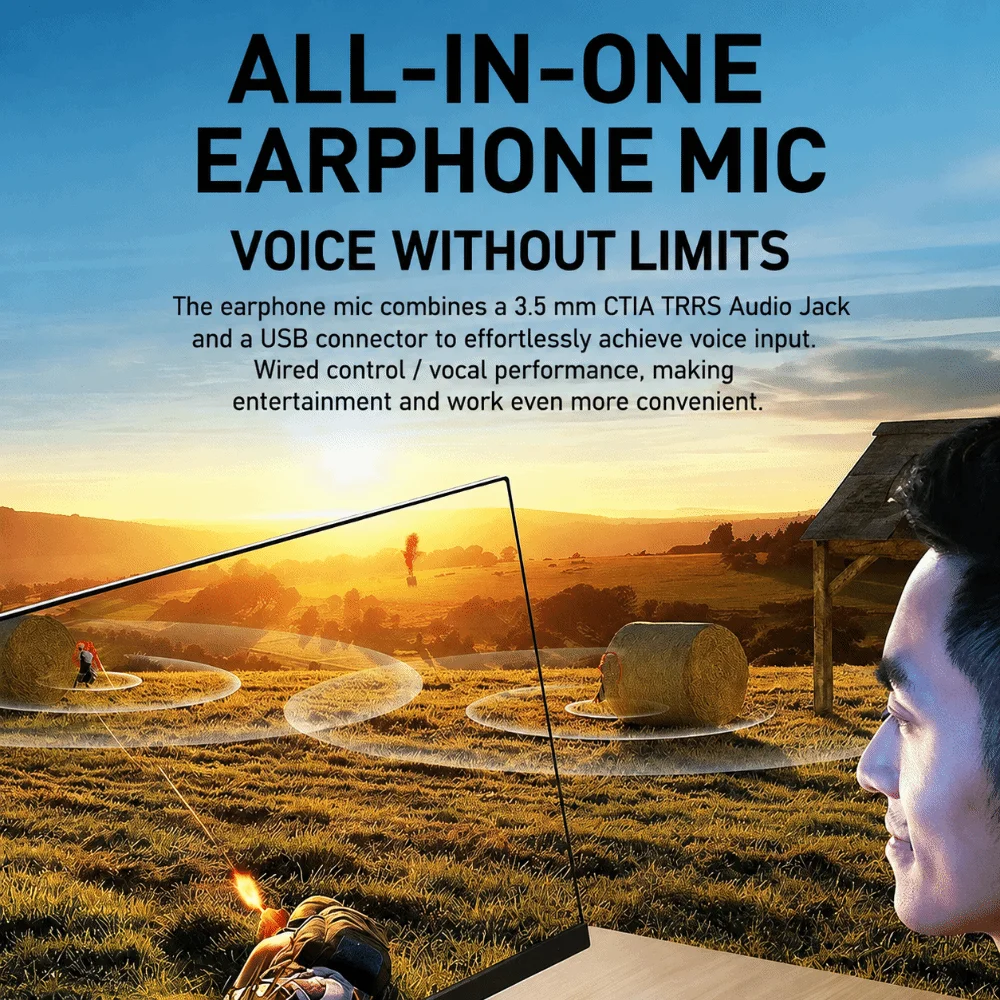 24bit 96KHz USB to 3.5mm Headphone Converter HiFi Ctia TRRS USB-A to Headset Adapter Plug and Play In-Line Control
