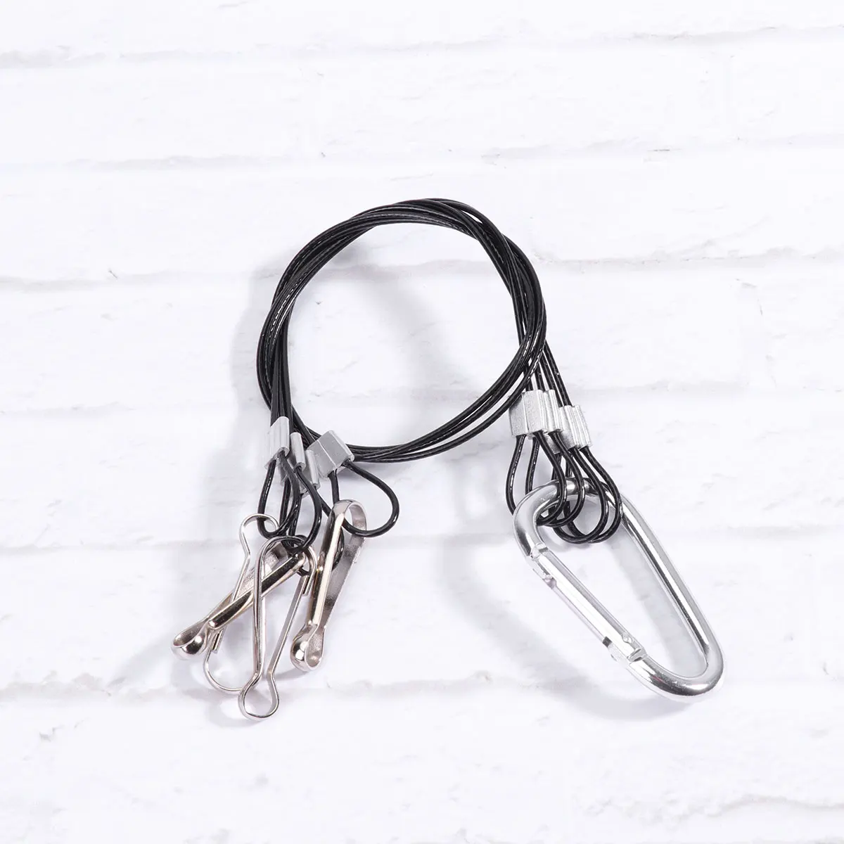 4Pcs Grow Light Hangers Wire Rope 2Mm 500Mm Strong Support Hook for Plant LED Light Growing System Setup