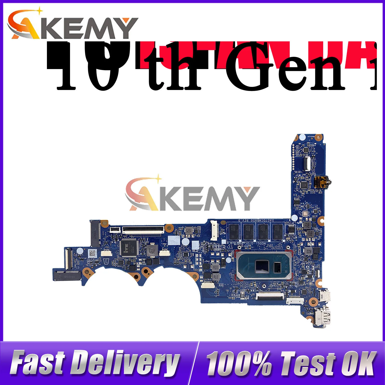 

DAG7DCMB8D0 For HP Pavilion 13-AN Laptop Motherboard With i3 i5 i7 10th Gen CPU 8GB RAM L68367-601 L68368-601 100% Fully Tested