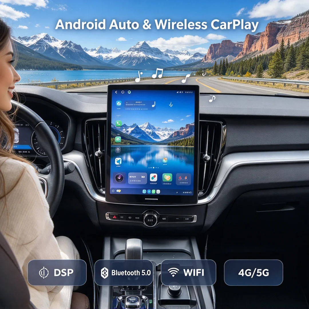 12.1 Inch For Volvo XC90/XC60/XC40/S90/S60/V90/V60 2015-2026 Car Radio Stereo Multimidia Android13 Octa Core GPS 4G WIFI CarPlay