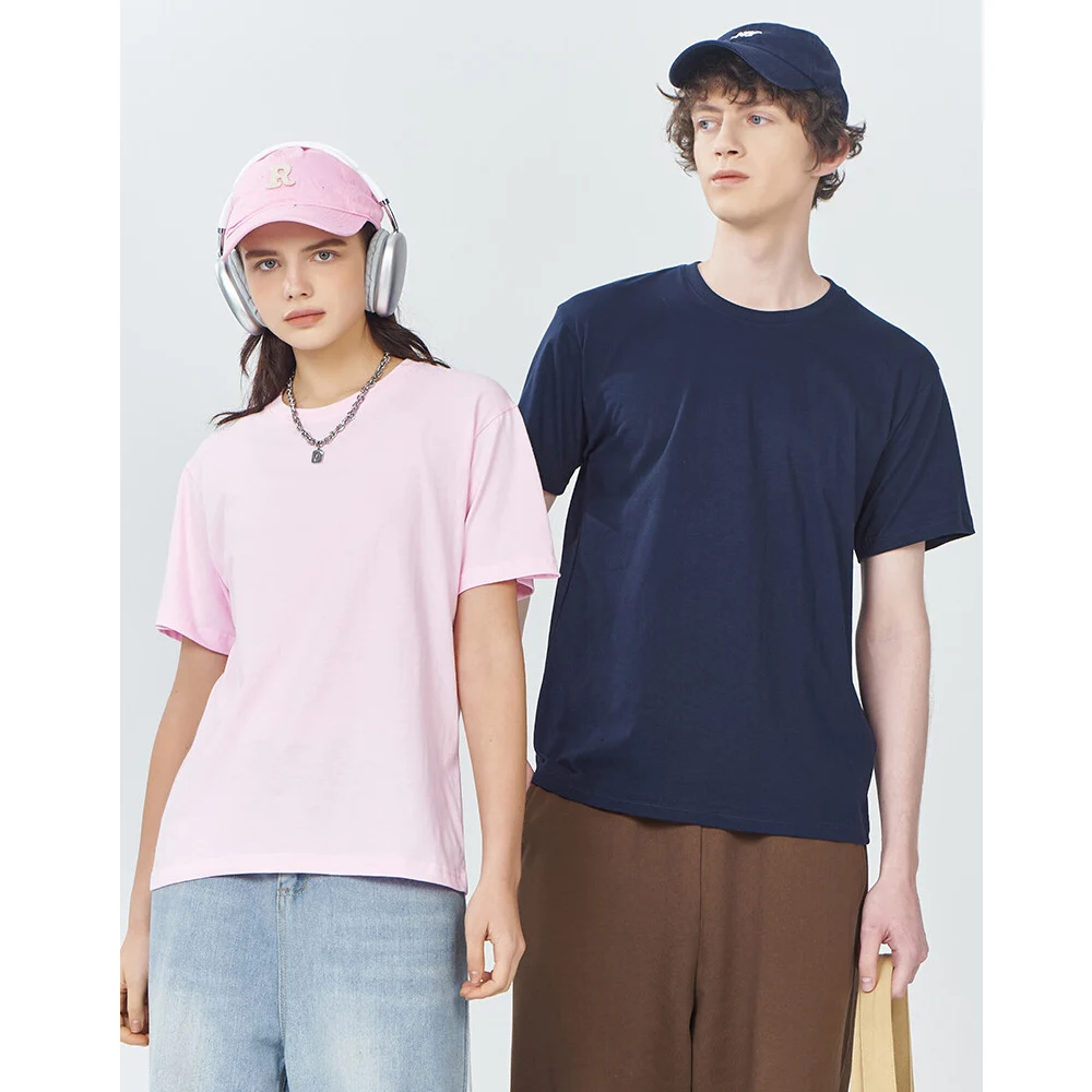 Camiseta de manga corta de algodón 100% con estampado gratuito, camiseta personalizada a elección de pedido, camiseta Unisex con cuello redondo para hombre de talla grande S-6XL