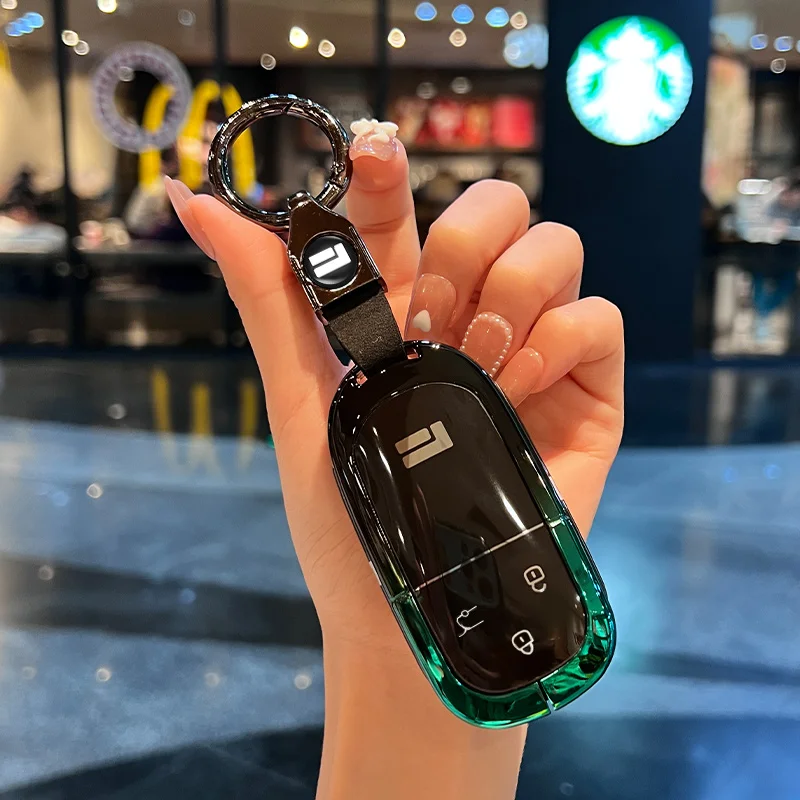 

Для Geely ROX 01 2023, высококачественный чехол для ключей из цинкового сплава, брелок, защитный чехол, автомобильные аксессуары