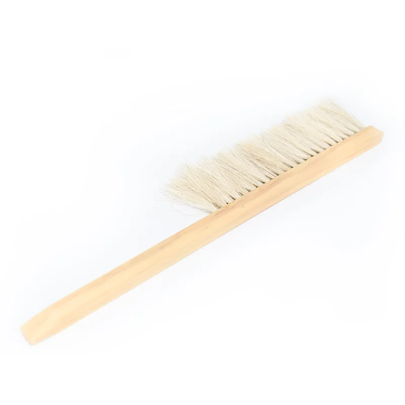 Beekeeping horsetail bee sweep bee cleaning tool brush soft horsetail long hair peak sweep horsehair double peak brush