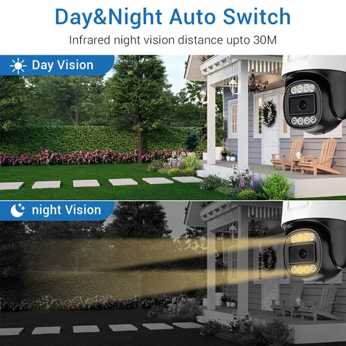 Imagen 2 del producto PEGATAH CCTV AHD 2MP cámara PTZ a todo Color visión nocturna UTC Coaxial BNC Audio Coaxial PTZ Control TVI CVI 4 en 1 cámara de seguridad analógica