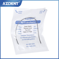 AZDENT Dental Orthodontic NITI Arch Wires Round / Rectangular Reverse Curve Archwire Nature Form Super Elastic Arch Wire