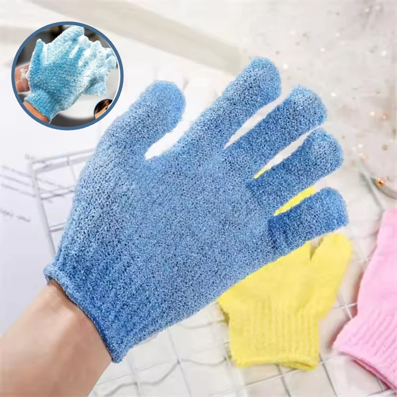 10Pairs Exfoliating Bath Gloves Reversible Shower Scrub Mitts Body Cleansing Towel Back Scrubber For Deep Cleansing Dead Skin Removal Spa Massage Bath Products For Home Travel Gym view 3
