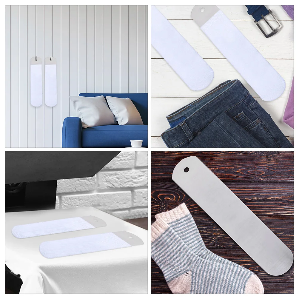 

3pcs Metal Straight Sock Jigs Sublimation Printing Heat Press Socks Accessory Durable Crack Resistant Appropriate Size Hangable