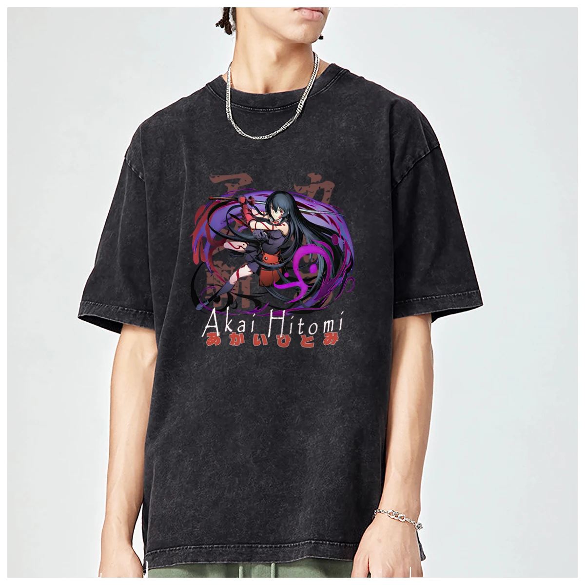 AAkame ga Kill! Night Raid Tatsumi Esdeath Oversized t shirts mens Womens Stylish Comfortable Casual Graphic Washed Cotton y2k