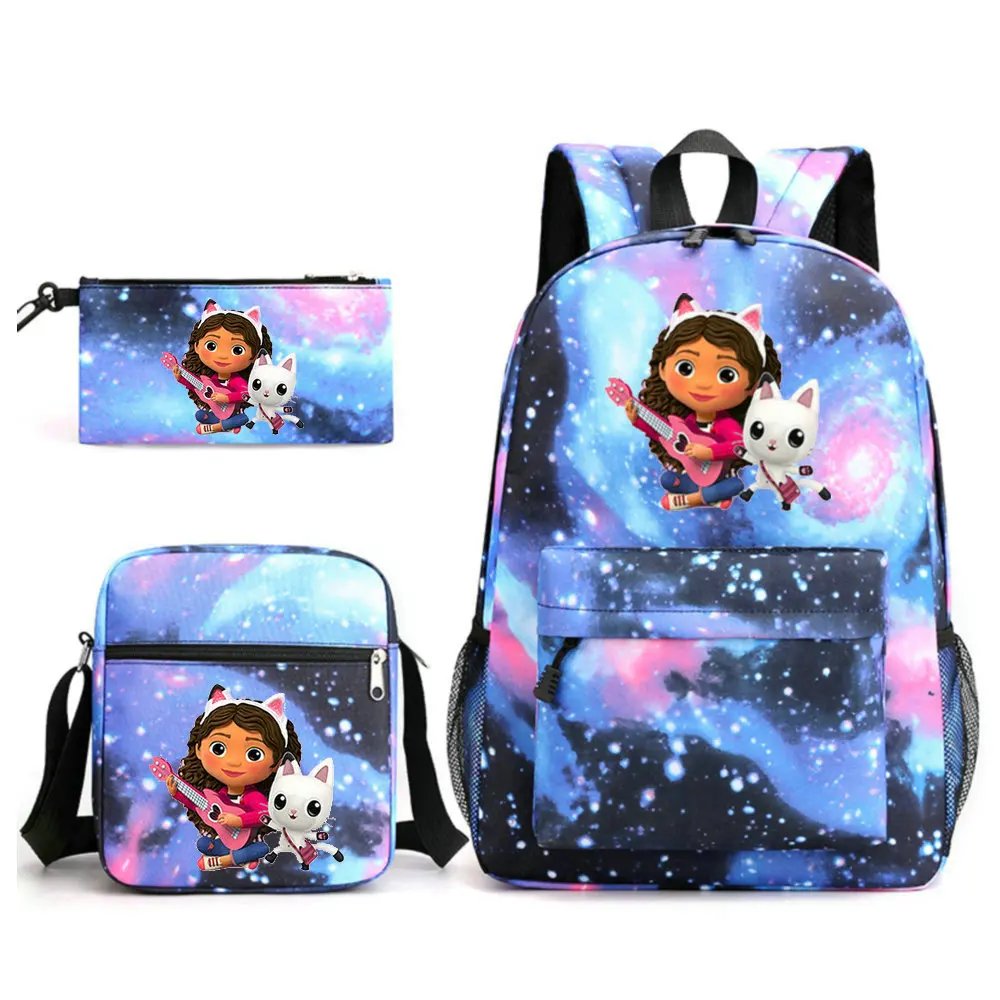 

Gabbys Dollhouse Backpack Boy Girl Cartoon School Knapsack Kids Bookbag Students School Gift Teens Travel Bag Mochila