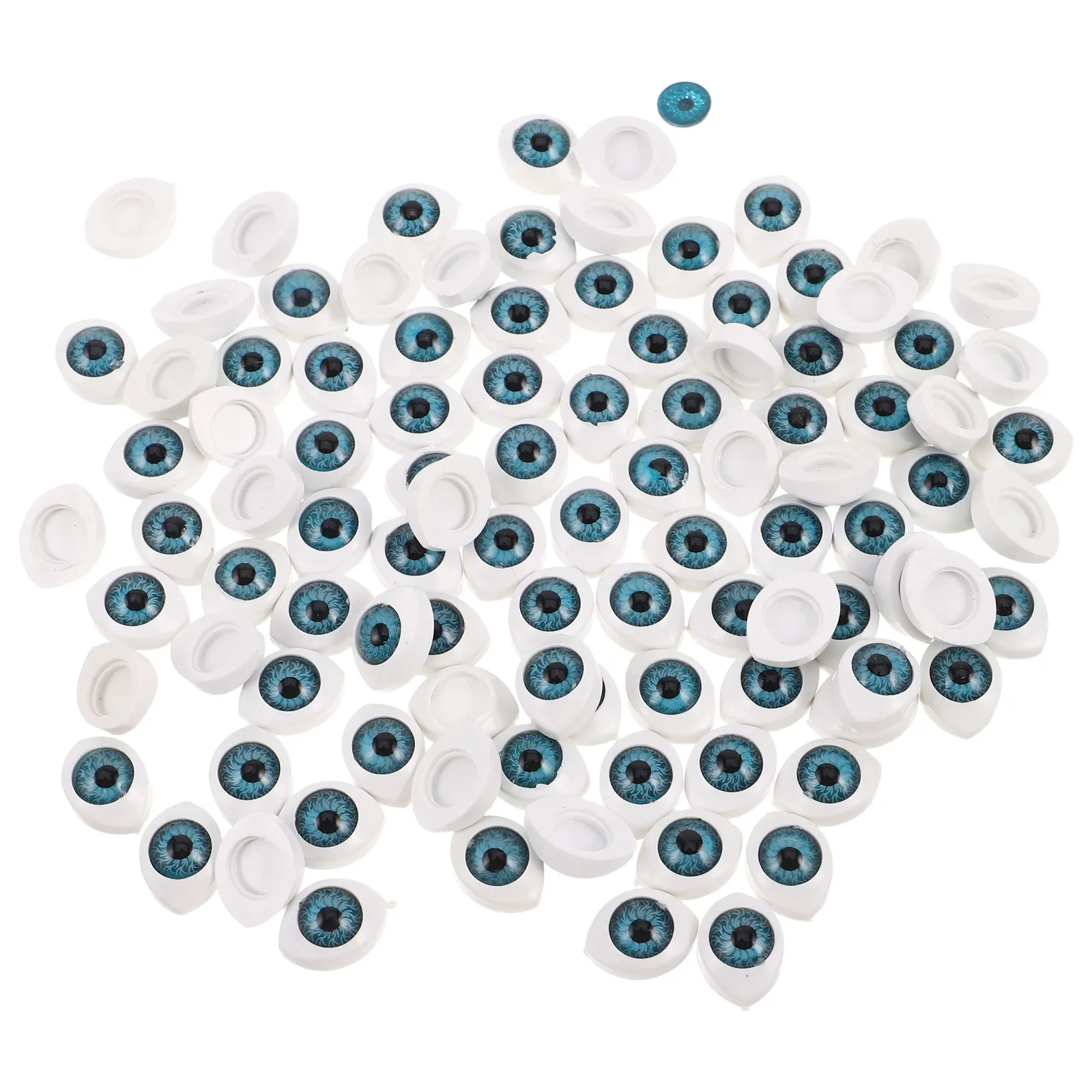 

100pcs Half Sphere Eyes Resin Oval Boat Shape 1.60X1.10X0.50Cm For Stuffed Animals Diy Crafts Craft Eyeballs Supplies