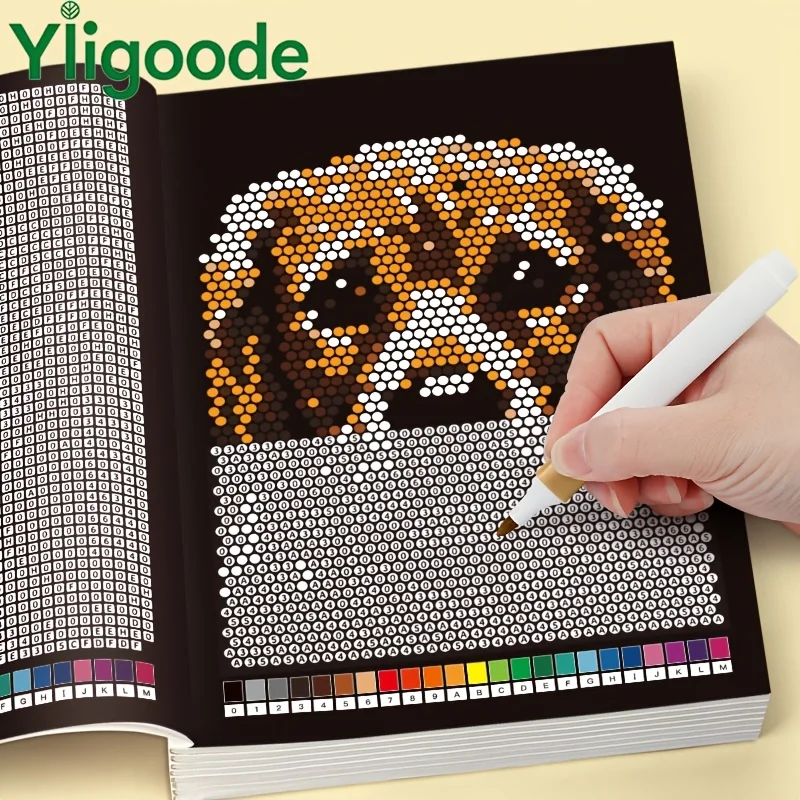 Adult Puzzle Mosaic Coloring Book - Suitable for Enthusiasts and Challenging Pixel Art Activity Workbook - Includes 32 Pages of Mosaic Puzzles - Hidden Picture Coloring to Relieve Anxiety and Relax - Perfect Art Gift for Adult Creative Enthusiasts
