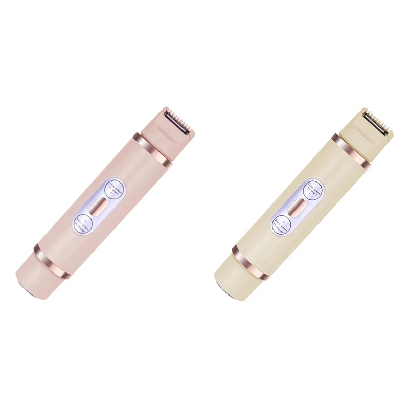 여성용 비키니 트리머, 무통 여성용 제모, 습식 및 건식 레이디 면도기, 2 in 1