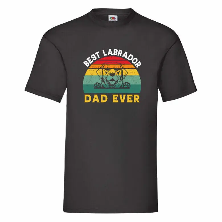 Best Labrador Dad Ever    Tees Y2K tops Unisex Summer Short Sleeve