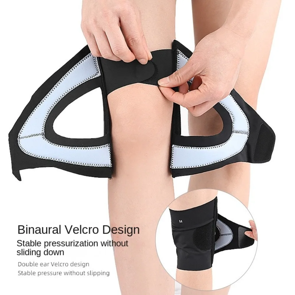 

Спортивное снаряжение, эластичный спортивный наколенник, дышащий защитный наколенник, регулируемый ремень, бандаж для ног, защита наколенника для мужчин и женщин