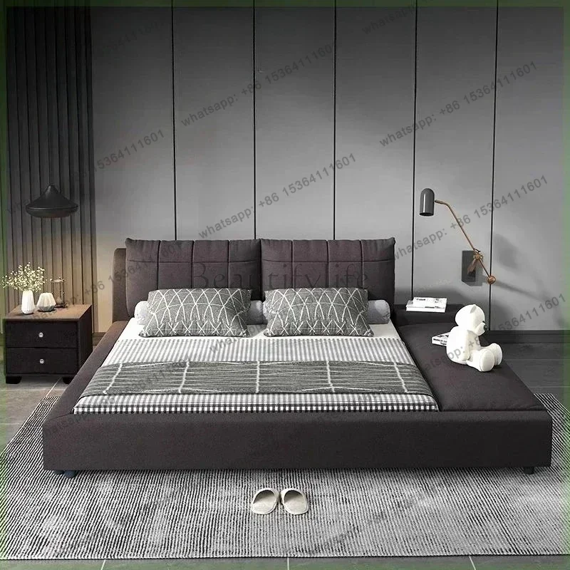 FG Room Essential Double Bed Full Size Beds﻿ King Single Frame Bedroom Furniture 180x200cm Set Headboards Marriage Bedrooms Dorm