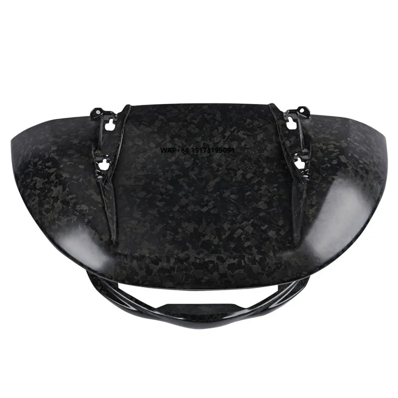 Black Matte Forged Carbon Fiber Motorcycle Front Fairing for 2023-2025 CVO Road Glide (FLTRXSE)