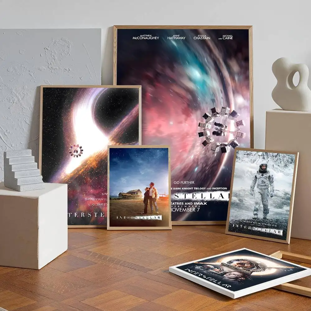 Classic Hot Movie Interstellar Classic Vintage Posters Decoracion Painting Wall Art White Kraft Paper Kawaii Room Decor