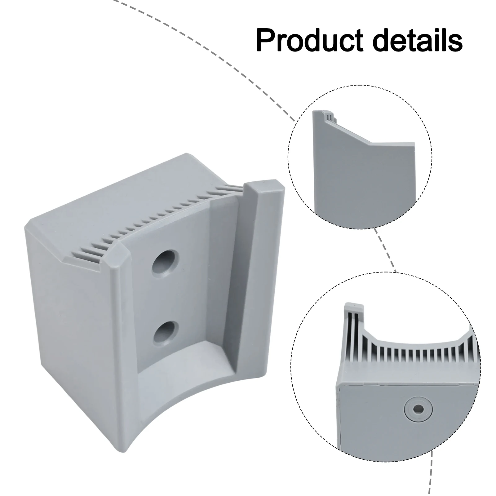 Leaf Blower Storage Wall Mount Garage Organization Black Space Saving Wall Holder Accessory Robust ABS Material