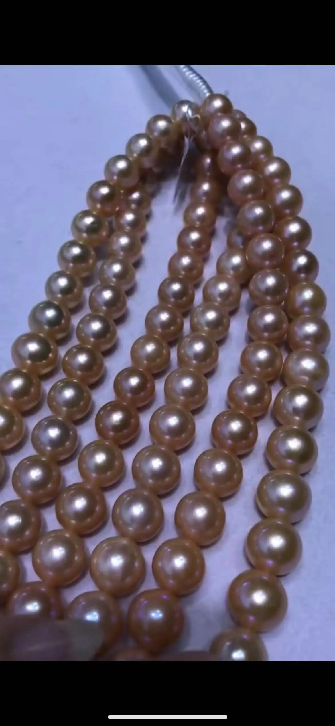 Pearls Strings Perfect Round 11-13mm Orangy Purplish Nature Color for Jewelries DIY