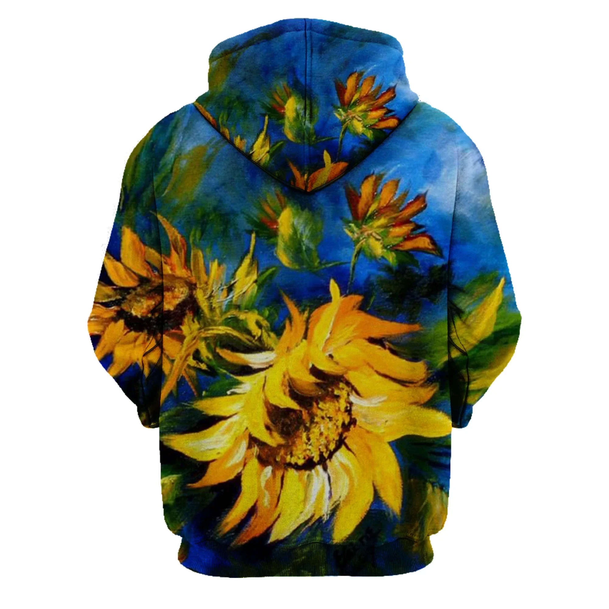 Pretty Art Paintings of Van Gogh's Sunflower Pattern Hoodie for Men Women Jumpers Sweatshirt Hoodie Tops