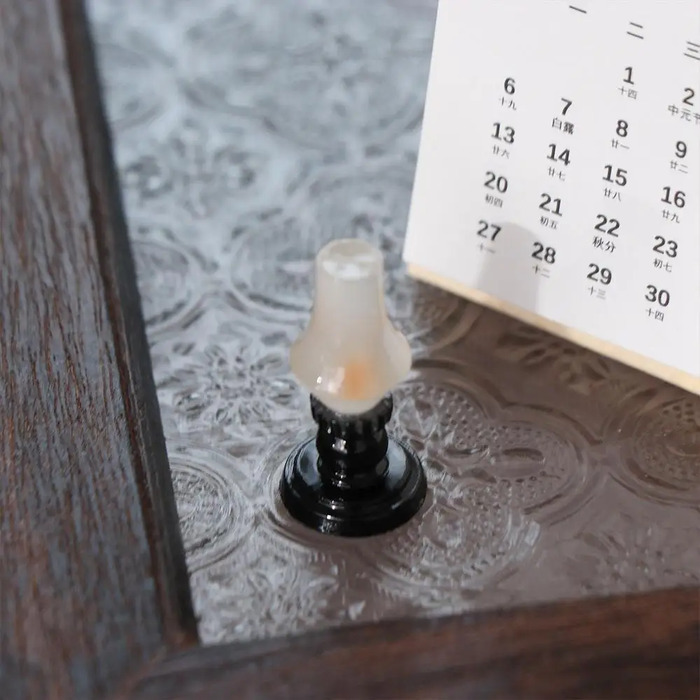 1Pcs 1:12 Scale Dollhouse Mini Candelabra Miniature Candlesticks Furniture Toy Candlesticks Furniture Toy Mini Plastic