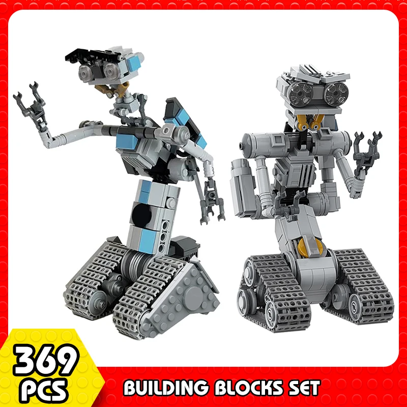 MOC Johnnyed 5 Movie Shorted-Circuits Military Emotional Robot Building Block Set for Astroed Robots Model Brick Toy KIds Gift