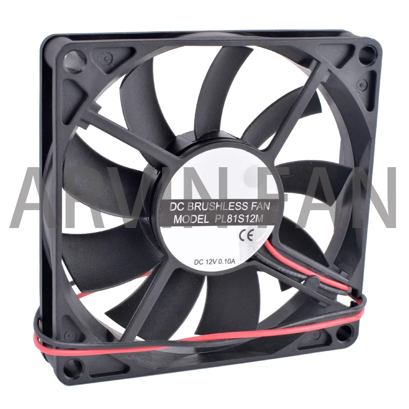 COOLING REVOLUTION PL81S12M 8cm 8015 80mm 12V 0.10A 2-wire 3Pin Computer CPU Chassis Power Cooling Fan