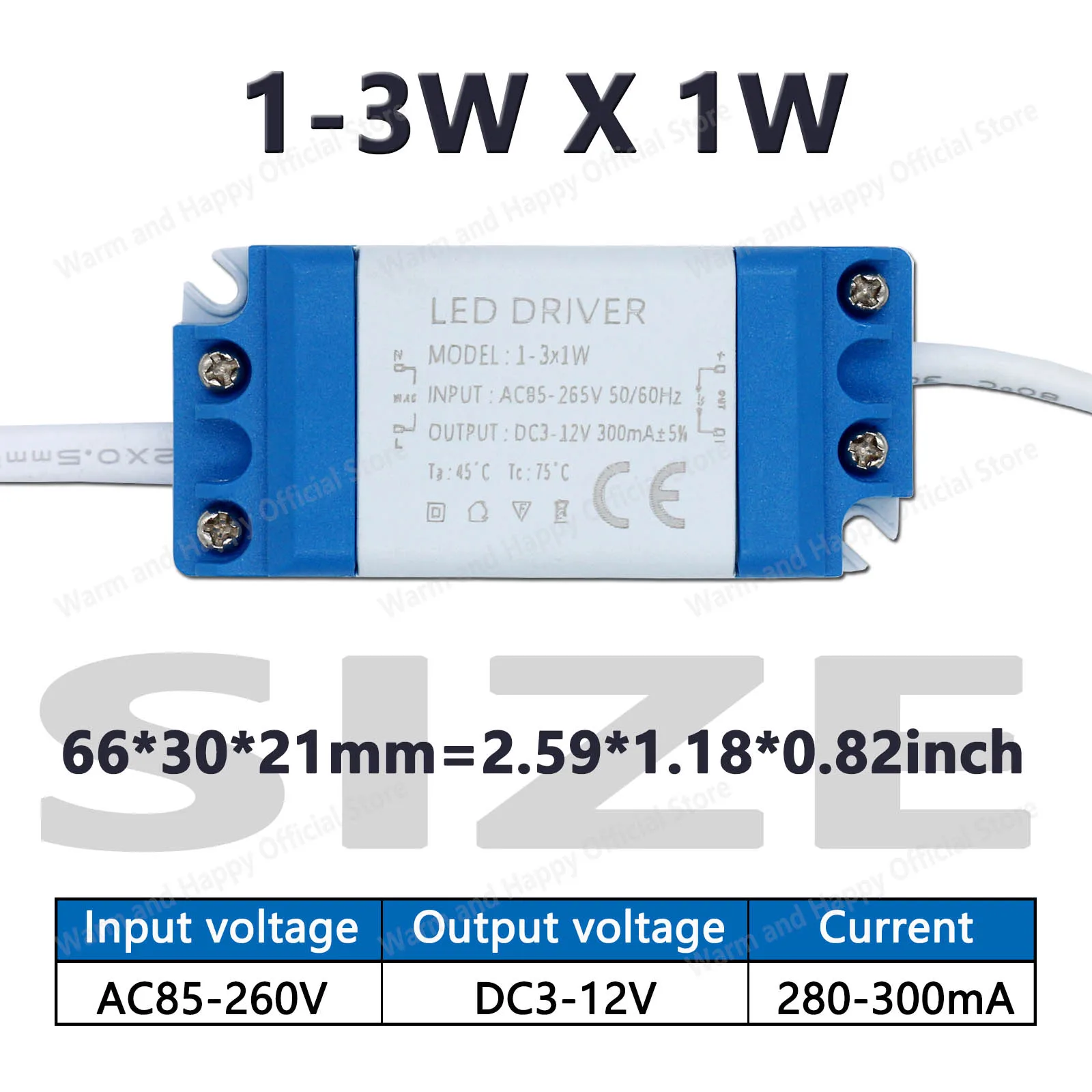 

3W 8W 10W 15W 18W 20W 30W 36W LED Lighting Transformer DIY Ceiling Light Panel Light Constant Current Drive Power Supply 300mA