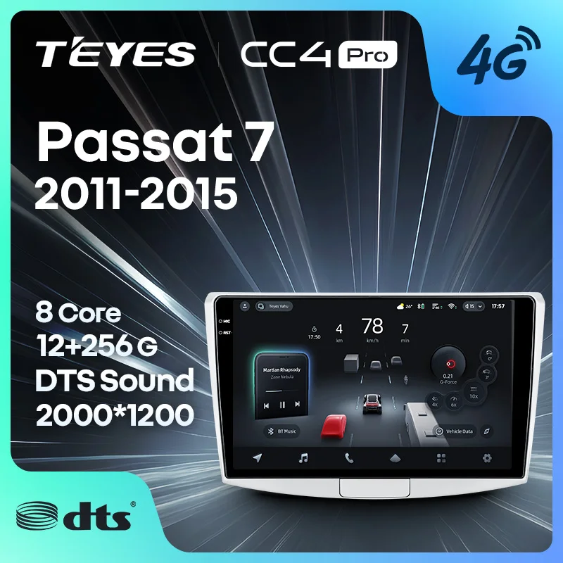 

TEYES CC4 PRO For Volkswagen Passat 7 B7 NMS 2011 - 2015 CarPlayRadio Multimedia Stereo Car play Android Auto 2DIN Autoradio