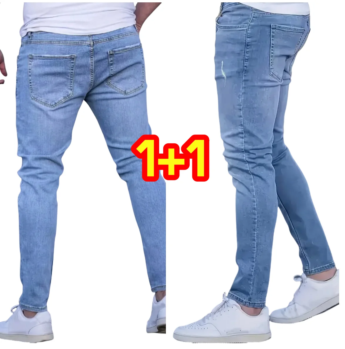 

Cycling & Mountain Climbing Ready: Cotton Blend Stretch Jeans for Adventure"​